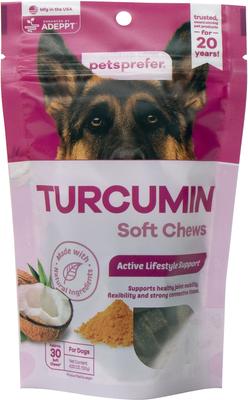 Show full view: PetsPrefer TurCumin Immune Support Pork Flavor Soft Chew Dog Supplement, 30 count slide 1 of 4