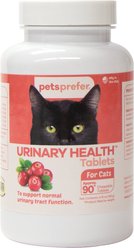 PetsPrefer Urinary Tract Health Fish Flavor Tablet Cat Supplement, 90 count