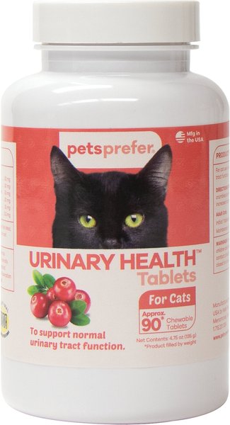 PetsPrefer Urinary Tract Health Fish Flavor Tablet Cat Supplement, 90 count