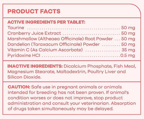 Show full view: PetsPrefer Urinary Tract Health Fish Flavor Tablet Cat Supplement, 90 count slide 3 of 5