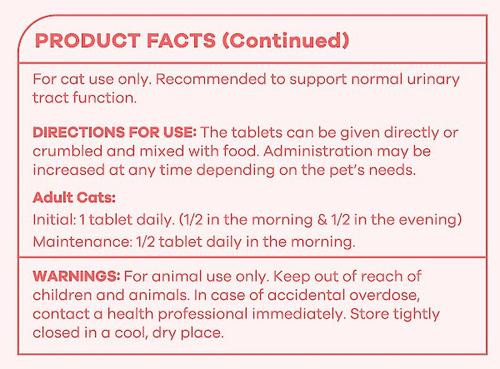 Show full view: PetsPrefer Urinary Tract Health Fish Flavor Tablet Cat Supplement, 90 count slide 4 of 5