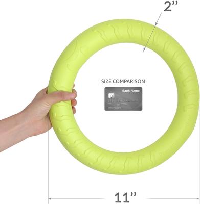 Show full view: PetSpy Fitness Ring Dog Toy, Green, Large, 1 count slide 2 of 8