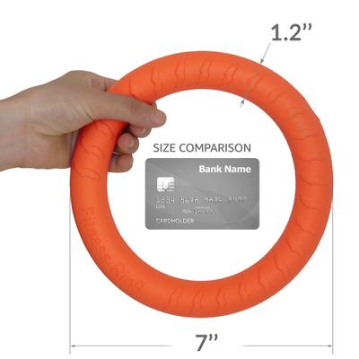 Show full view: PetSpy Fitness Ring Dog Toy, Orange, Small, 1 count slide 2 of 8