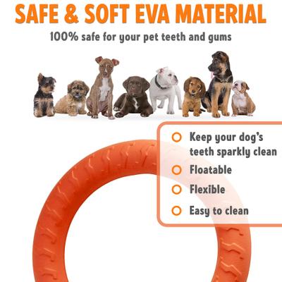 Show full view: PetSpy Fitness Ring Dog Toy, Orange, Small, 1 count slide 3 of 8