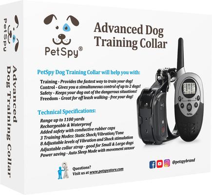 Show full view: PetSpy M86 3300-ft Advanced Remote Dog Training Collar, 1 collar slide 3 of 11