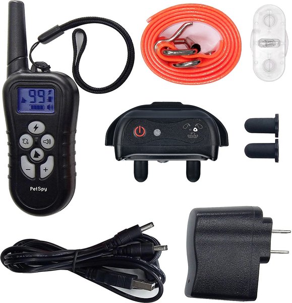 Show full view: PetSpy M919 Premium 1/2 Mile Range Remote Dog Training Collar, 1 collar slide 4 of 12