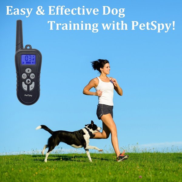 Show full view: PetSpy M919 Premium 1/2 Mile Range Remote Dog Training Collar, 1 collar slide 7 of 12