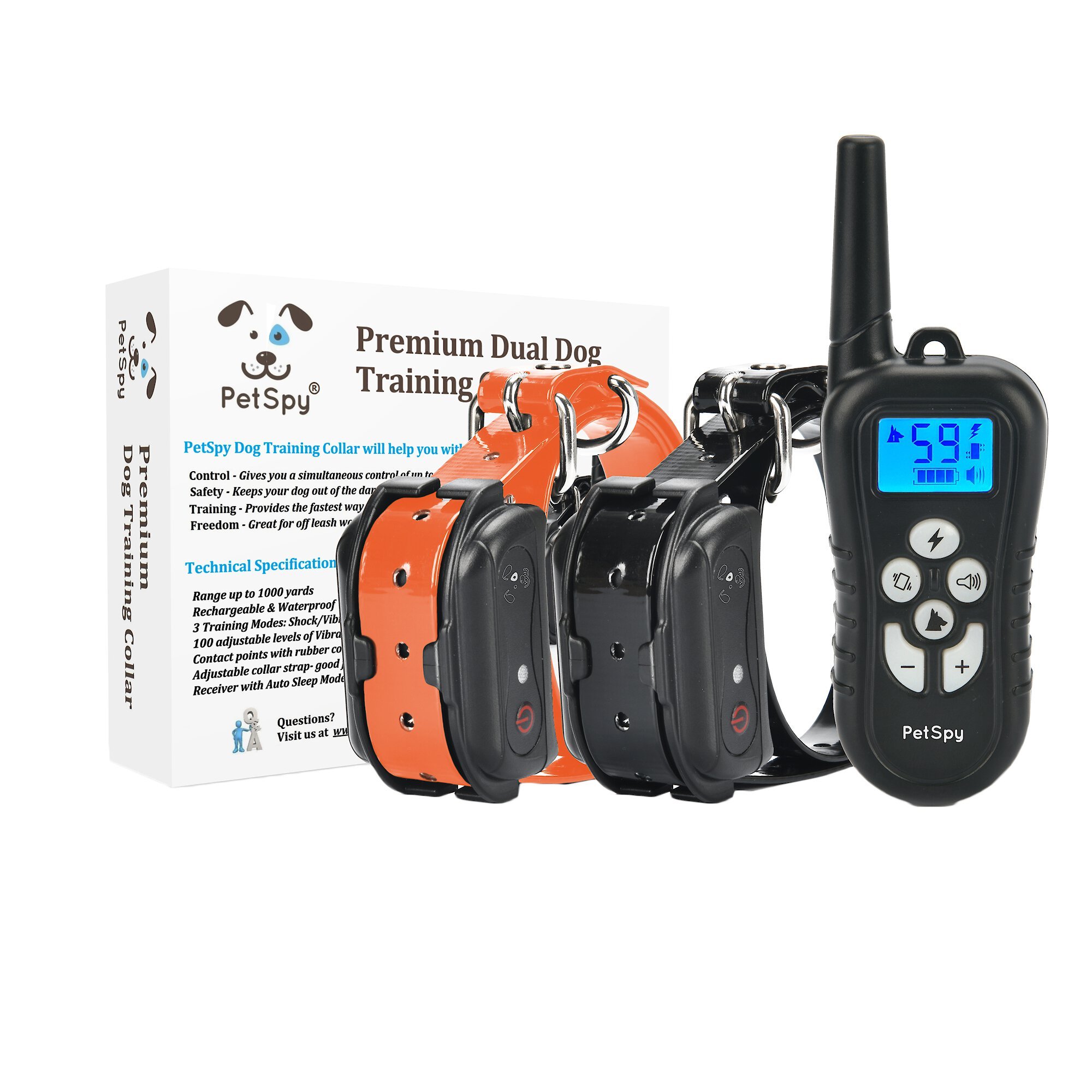 Product Reviews for PETSPY M919 Premium 1/2 Mile Range Remote Dog