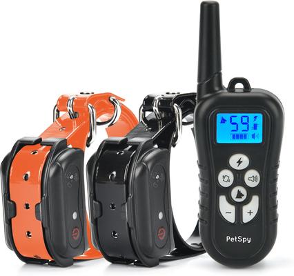 Show full view: PetSpy M919 Premium 1/2 Mile Range Remote Dog Training Collar, 2 collars slide 3 of 12