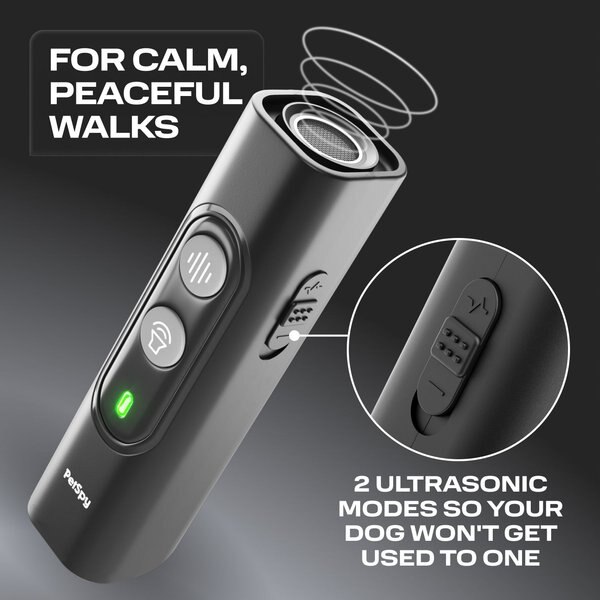 PetSpy N10 Ultrasonic Dog Barking Deterrent, Black