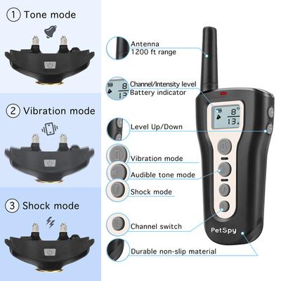 Show full view: PetSpy P320 1200-ft Static Remote Dog Training Collar slide 2 of 8