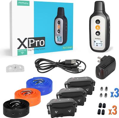 Show full view: PetSpy XPro-3 1/2 Mile Waterproof Remote Dog Training Collar, 3 count slide 2 of 7