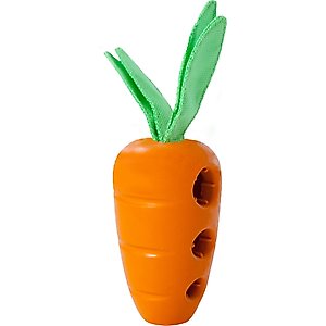 Petstages Carrot Treat-Dispensing Interactive Dog Toy, Orange