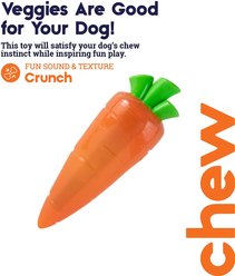 Petstages Crunch Veggie Carrot Tough Dog Chew Toy slide 2 of 7