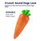 Show in main carousel: Petstages Crunch Veggie Carrot Tough Dog Chew Toy slide 4 of 8