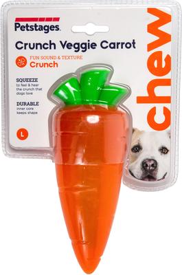 Show full view: Petstages Crunch Veggie Carrot Tough Dog Chew Toy slide 7 of 8