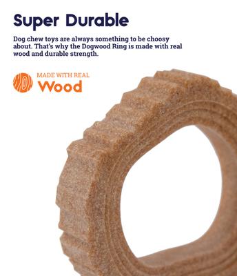 Show full view: Petstages Dogwood Ring Tough Dog Chew Toy, Small slide 2 of 10