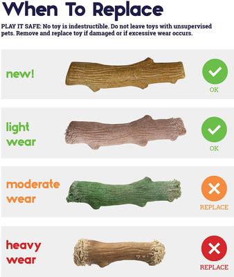 Show full view: Petstages Dogwood Stick Tough Dog Chew Toy, X-Small slide 5 of 9