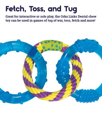 Show full view: Petstages Orka Dental Links Tough Dog Chew Toy slide 4 of 11