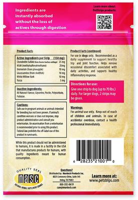 Show full view: PetStrips Hip & Joint Relief Dog Strips, 30 count slide 3 of 3