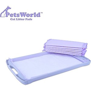 PetsWorld Breeze Compatible Fresh Scented Cat Litter Pads, 100 count