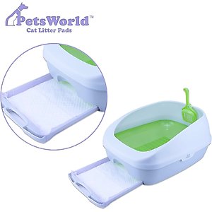 PetsWorld Breeze Compatible Fresh Scented Cat Litter Pads, 100 count