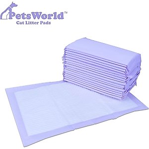 PetsWorld Breeze Compatible Fresh Scented Cat Litter Pads, 100 count