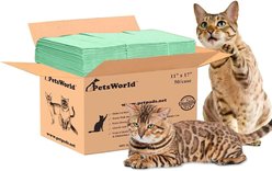 PetsWorld Breeze Compatible Multi Cat Litter Pads, Fresh Scent, 50 count