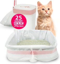 PetsWorld Cat Litter Box Liners, Jumbo: 45 x 18-in, 25 count