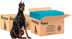 PetsWorld Economy Value Puppy Training & Potty Pads, Unscented, 28 x 34-in, 200 count