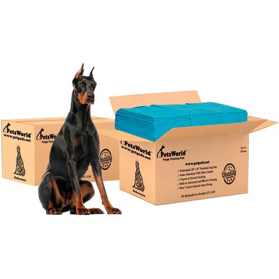 PetsWorld PetsWorld Economy Value Puppy Training & Potty Pads, Unscented, 28 x 34-in, 200 count