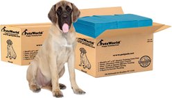 PetsWorld Massive Dog Training & Potty Pads, 28 x 44-in, Unscented, 200 count slide 1 of 6