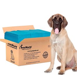 PetsWorld Massive Dog Training & Potty Pads, 28 x 44-in, Unscented, 50 count slide 1 of 6