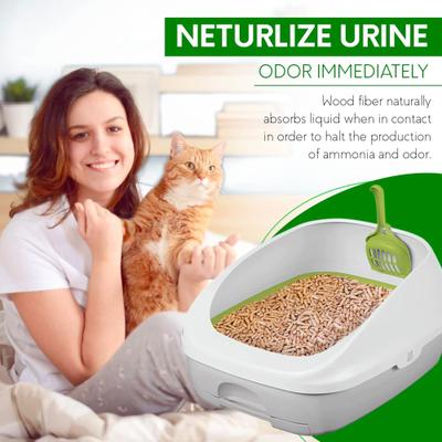 Show full view: PetsWorld Odor Control Unscented Non-clumping Natural Pine Cat Litter, 22-lb box slide 5 of 6