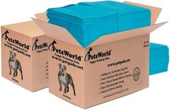 PetsWorld Puppy Potty Pads, Small: 24x24-in, 400 count, Unscented