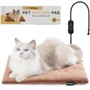 PetTemp Heating Blanket Dog, Cat & Small Animal Pad with Temperature Control, Brown, Small