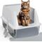Show in main carousel: Petterm Stainless Steel Cat Litter Box with Scoop & Mat, White, X-Large slide 7 of 9