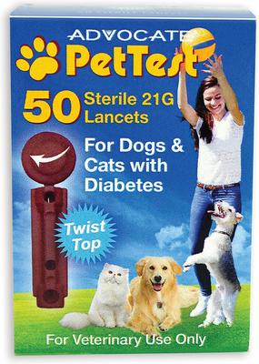 Show full view: PetTest Advocate Twist Top Lancets, 50 count & PetTest Advocate Blood Glucose Test Strips, 50 count slide 3 of 3