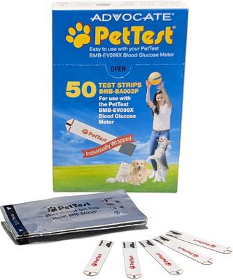 Show full view: PetTest Advocate Twist Top Lancets, 50 count & PetTest Advocate Blood Glucose Test Strips, 50 count slide 2 of 3