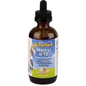 PetTest Methyl B-12 Roasted Turkey Flavor Cat & Dog Oral Treatment Supplements, 4-fl oz bottle