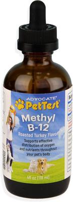Show full view: PetTest Methyl B-12 Roasted Turkey Flavor Cat & Dog Oral Treatment Supplements, 4-fl oz bottle slide 1 of 3