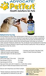 PetTest Methyl B-12 Roasted Turkey Flavor Cat & Dog Oral Treatment, 4-fl oz bottle slide 2 of 2
