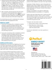 PetTest New Energy Boost Diabetic with B12 & Antioxidants Glucose Control Solution for Dogs & Cats, 10-ml tube, 3 count slide 2 of 7