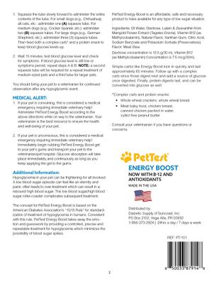 Show full view: PetTest New Energy Boost Diabetic with B12 & Antioxidants Glucose Control Solution for Dogs & Cats, 10-ml tube, 3 count slide 5 of 10