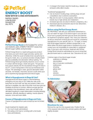 Show full view: PetTest New Energy Boost Diabetic with B12 & Antioxidants Glucose Control Solution for Dogs & Cats, 10-ml tube, 3 count slide 4 of 10