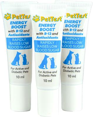 Show full view: PetTest New Energy Boost Diabetic with B12 & Antioxidants Glucose Control Solution for Dogs & Cats, 10-ml tube, 3 count slide 8 of 10