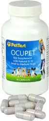 PetTest OcuPet Eye Support Natural B-12 Small to Medium Breed Supplement for Dogs & Cats, 90 count