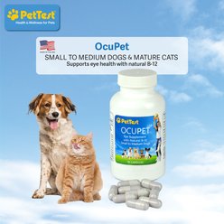PetTest OcuPet Eye Support Natural B-12 Small to Medium Breed Supplement for Dogs & Cats, 90 count slide 2 of 5