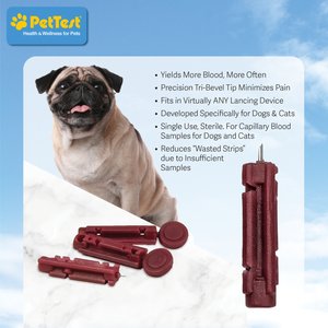 PetTest Twist Top Lancets, 50 count