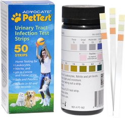 PetTest Urinary Tract Infection Dog & Cat Test Strips, 50 count
